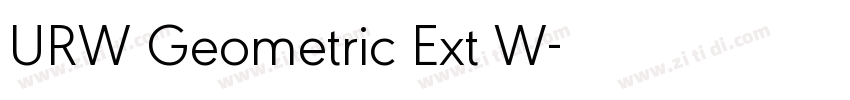 URW Geometric Ext W字体转换